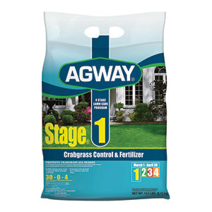 AGWAY STAGE 1 CRABGRASS CONTROL & FERTILIZER 5,000 SQ. FT.