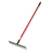 Level Head Rake, Steel,  66-In. Fiberglass Handle