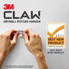 3M CLAW™ 15 lb. Drywall Picture Hanger With Spot Markers (1 pack)