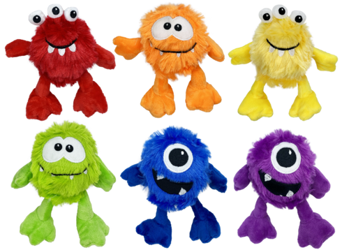 Mulitpet Plush Monsters Mini Dog Toy