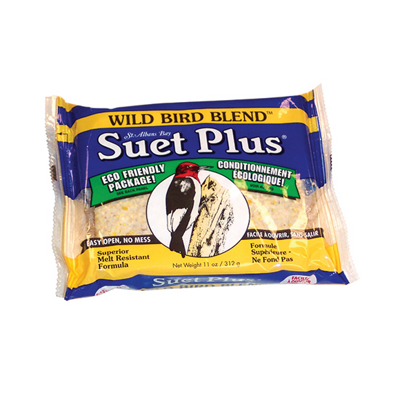 SUET PLUS WILD BIRD BLEND SUET CAKE (11 oz)