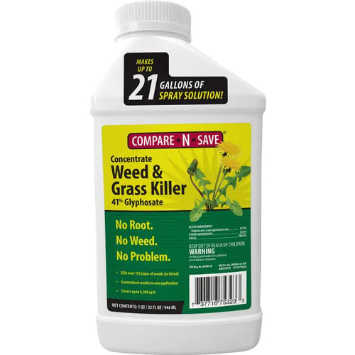 Ragan & Massey Compare-N-Save Concentrate Grass and Weed Killer 41% Glyphosate (32 Oz)