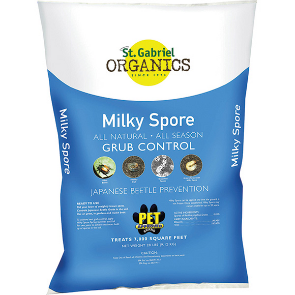 St. Gabriel Organics Milky Spore Grub Control (20 lbs)