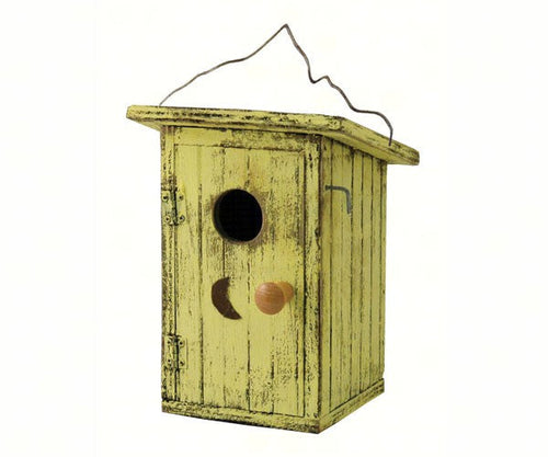 Songbird Essentials Birdie Loo Yellow Bird House (1-Count)