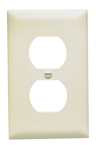 Pass & Seymour Duplex Receptacle Openings, One Gang, Light Almond
