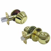 TruGuard B37L1B KA3 Polished Brass Combination Lockset