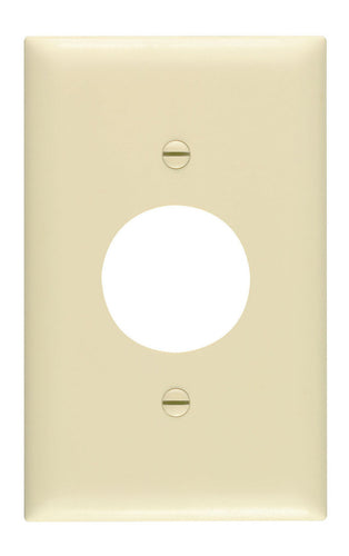 Pass & Seymour Single Receptacle Openings, One Gang, Ivory