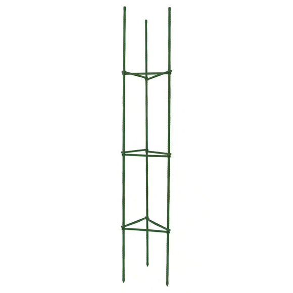 Gardener's Blue Ribbon 60-in Powder-Coated Galvanized Steel Wire Triangular Tomato Cage Green