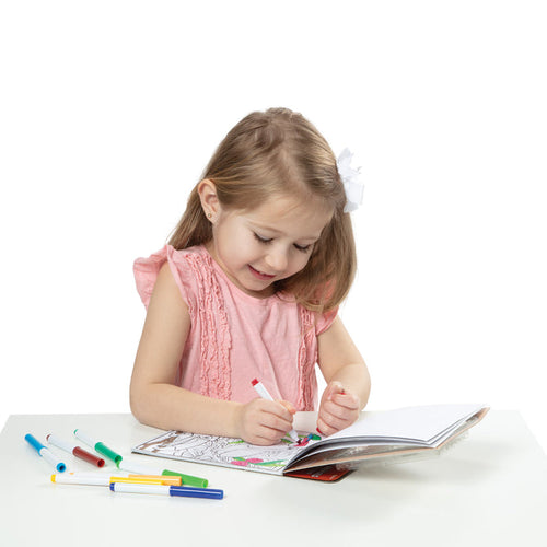 Melissa & Doug Magic-Pattern – Wild Animals Coloring Pad - On the Go Travel Activity
