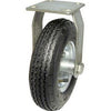 Rigid Caster, Pneumatic Wheel, 10-In.