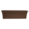 Rolled-Rim  Window Box, Cocoa, 24-In.