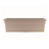 Window Box Planter, Taupe Poly Resin, 24-In.
