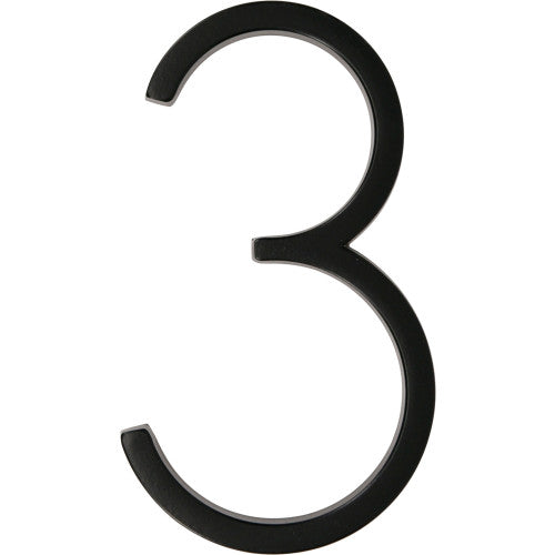 Hillman Distinctions Floating Mount House Number Black