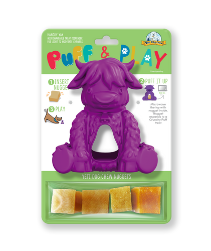 Yeti Dog Chews Yeti Yak Puff and Play Dog Toy