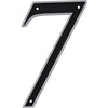 Hillman Black & Silver Reflective Plastic House Number 7
