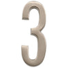 Hillman Distinctions Adhesive House Number 3 Nickel