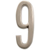 Hillman Distinctions Adhesive House Number 9 Nickel
