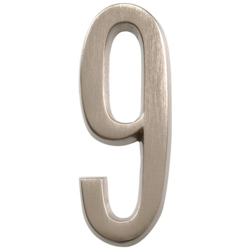 Hillman Distinctions Adhesive House Number 9 Nickel
