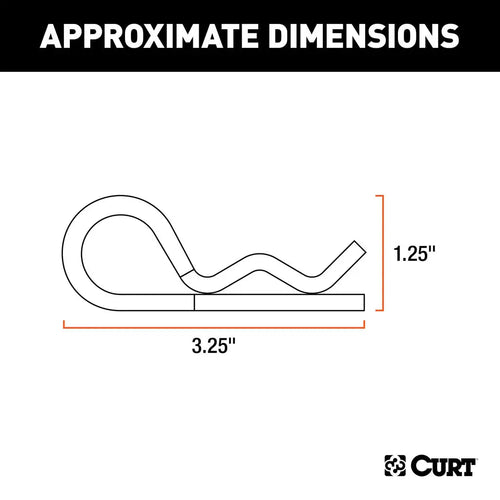 Curt Hitch Clips Zinc