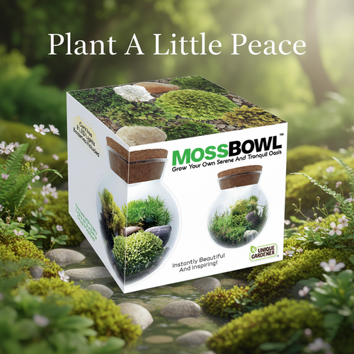 Unique Gardener MossBowl Grow Your Own Beautiful Moss Garden Complete Kit