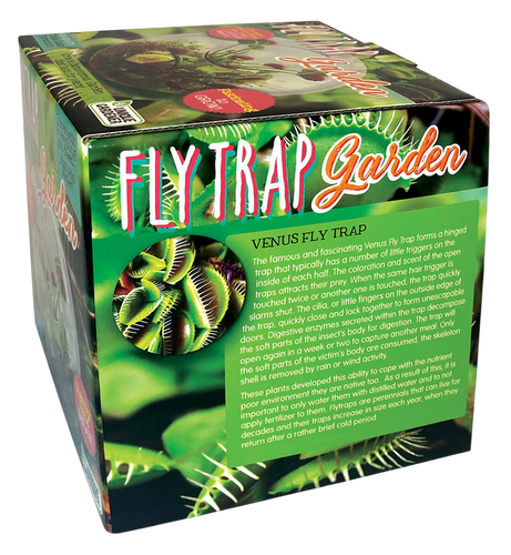 Unique Gardener Flytrap Garden Glass Terrarium Seed Starting Kit