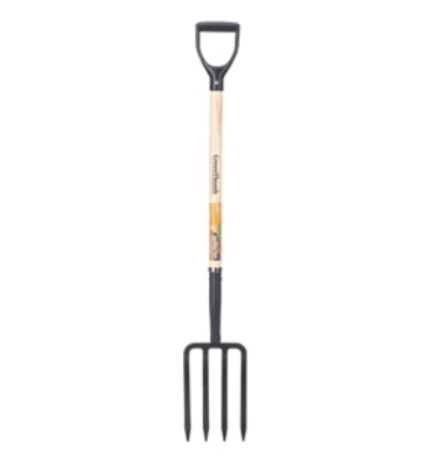 Green Thumb Wood D-Handle Spading Fork