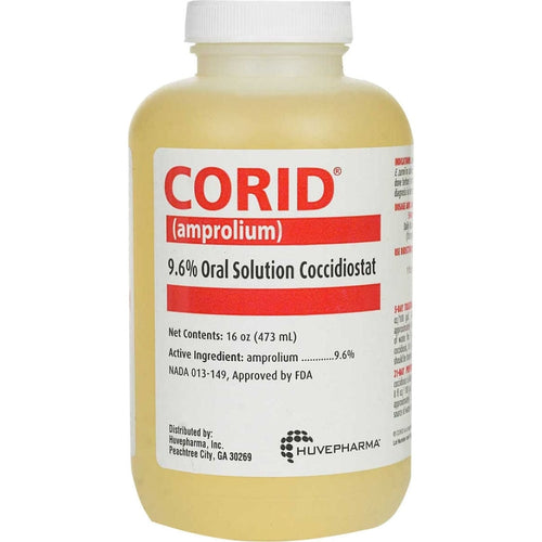 CORID 9.6% ORAL SOLUTION COCCIDIOSTAT FOR CALVES (16 Oz)