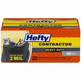 Heavy Duty Contractor Garbage/Refuse Bag, 20-Ct.