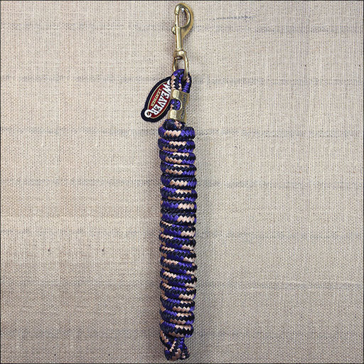 Weaver Poly Lead Rope with a Solid Brass 225 Snap (Solid - Lavender)