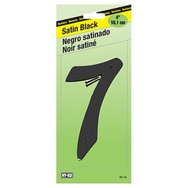 Address Number, Satin Black Zinc, 4-In., "7"