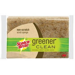 Greener Clean Scrub Sponge, Natural Fiber, 3-Pk.