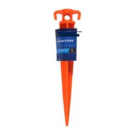 Ground Stake, Bright Orange Plastic, 11-In.