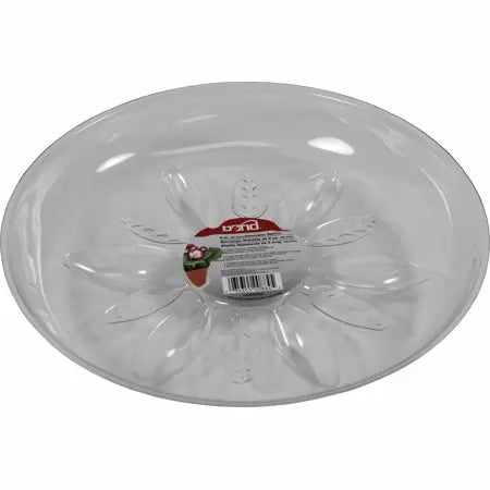 Midwest Air Technologies Inc. Heavy Duty Clear Plastic Plant Saucer