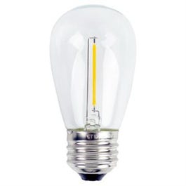LED Bulb, Amber, 55 Lumens, 1-Watts, 2-Pk.