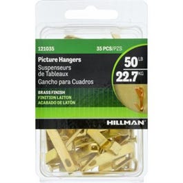 Picture Hanger, Nail-In, Holds Up To 50-Lbs.