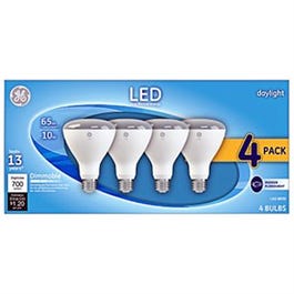 LED Reflector Light Bulbs, R30, Frosted Daylight, 10-Watts, 650 Lumens, 4-Pk.