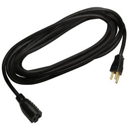 15-Ft. 16/3 SJTW Black Round Vinyl Extension Cord