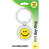 Key Chain, Smiley Face, Silver