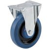 4-Inch Blue Elastic Rigid Plate Caster