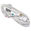 Extension Cord, 16/2 SPT-2 White Polarized Cube Tap, 12-Ft.