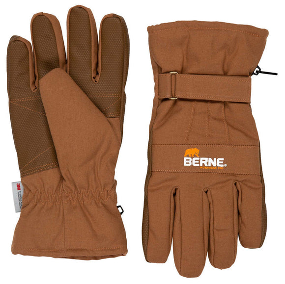 Berne Insulated Work Glove Medium Brown Duck