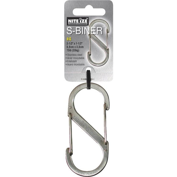 Nite Ize S-Biner Size 5 100 Lb. Capacity Stainless Steel S-Clip Key Ring