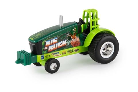 Tomy ERTL 1:64 Big Buck Green and Yellow Die-Cast Pulling Tractor (Green and Yellow)
